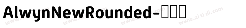 AlwynNewRounded字体转换