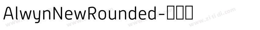 AlwynNewRounded字体转换
