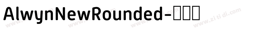 AlwynNewRounded字体转换