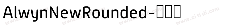 AlwynNewRounded字体转换