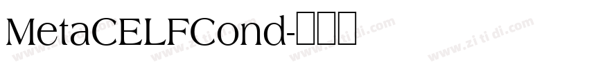 MetaCELFCond字体转换
