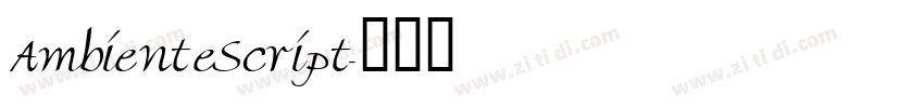 AmbienteScript字体转换
