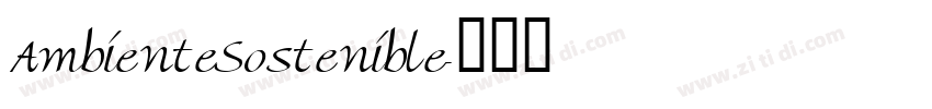 AmbienteSostenible字体转换