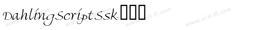DahlingScriptSsk字体转换 DahlingScriptSsk字体转换