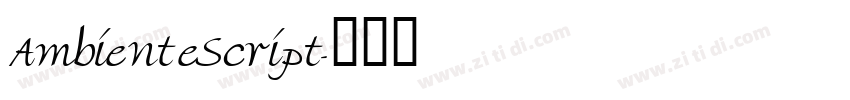 AmbienteScript字体转换