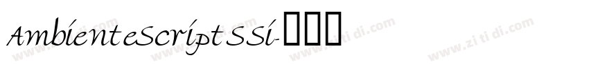 AmbienteScriptSSi字体转换