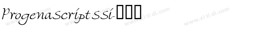 ProgenaScriptSSi字体转换