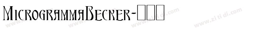 MicrogrammaBecker字体转换
