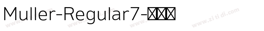 Muller-Regular7字体转换