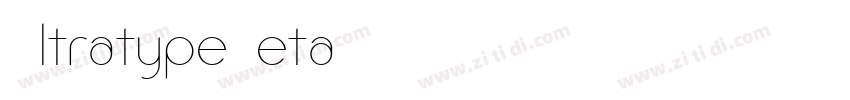 UltratypeBeta字体转换