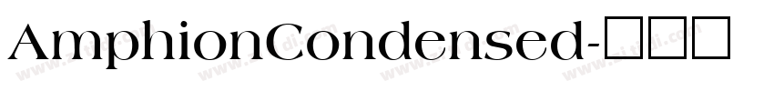 AmphionCondensed字体转换