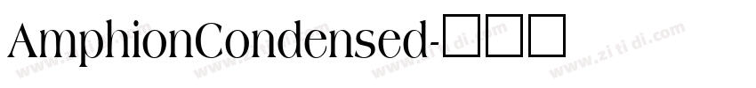 AmphionCondensed字体转换