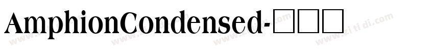 AmphionCondensed字体转换
