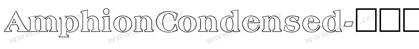 AmphionCondensed字体转换