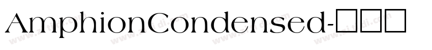 AmphionCondensed字体转换