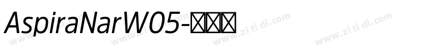 AspiraNarW05字体转换