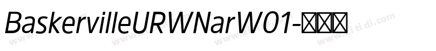 BaskervilleURWNarW01字体转换