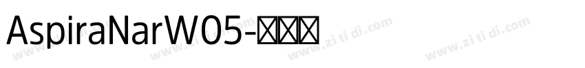 AspiraNarW05字体转换