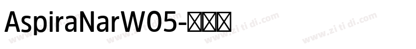 AspiraNarW05字体转换