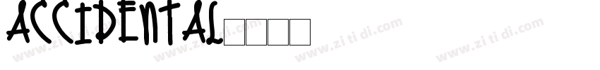 Accidental字体转换