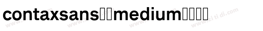 contaxsans65medium字体转换