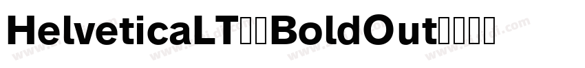 HelveticaLT75BoldOut字体转换
