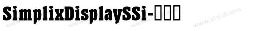 SimplixDisplaySSi字体转换