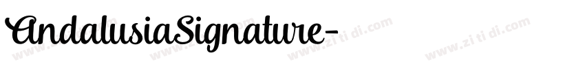 AndalusiaSignature字体转换