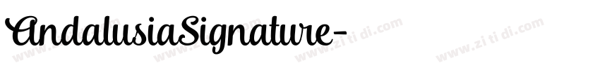 AndalusiaSignature字体转换