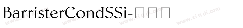 BarristerCondSSi字体转换