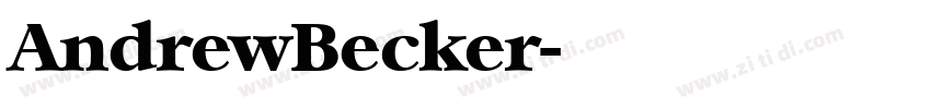 AndrewBecker字体转换 AndrewBecker字体转换