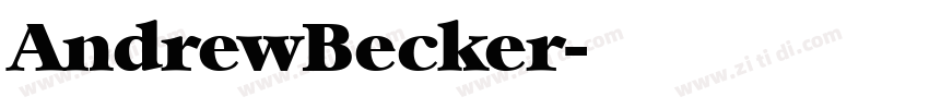 AndrewBecker字体转换 AndrewBecker字体转换