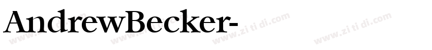 AndrewBecker字体转换 AndrewBecker字体转换