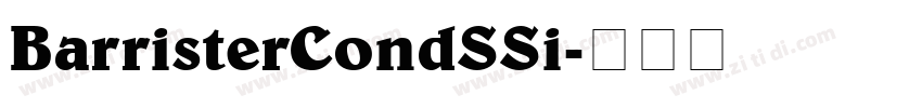 BarristerCondSSi字体转换