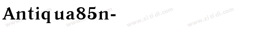 Antiqua85n字体转换