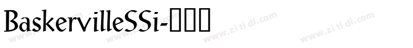 BaskervilleSSi字体转换