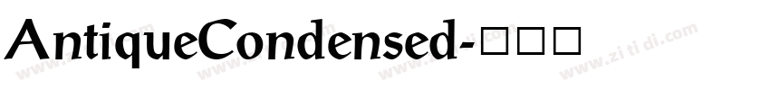 AntiqueCondensed字体转换