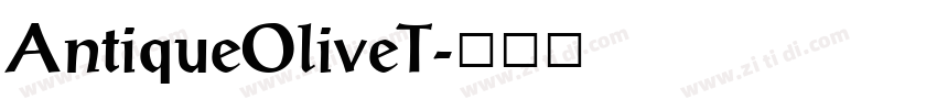 AntiqueOliveT字体转换
