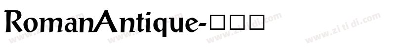 RomanAntique字体转换