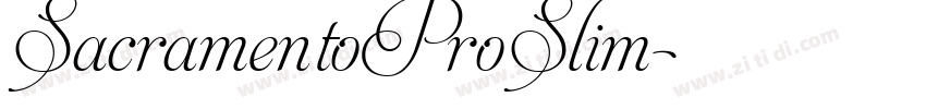 SacramentoProSlim字体转换