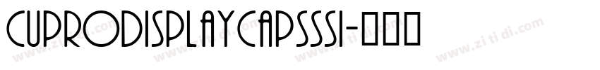 CuproDisplayCapsSSi字体转换