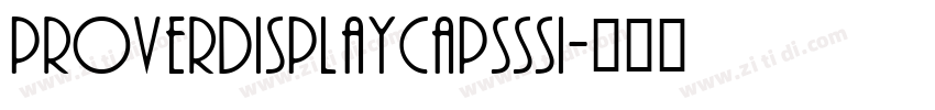 ProverDisplayCapsSSi字体转换