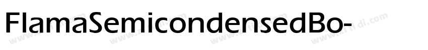 FlamaSemicondensedBo字体转换
