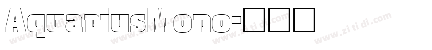 AquariusMono字体转换