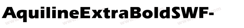 AquilineExtraBoldSWF字体转换