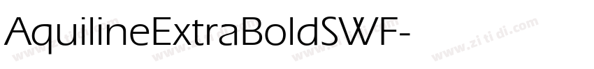 AquilineExtraBoldSWF字体转换