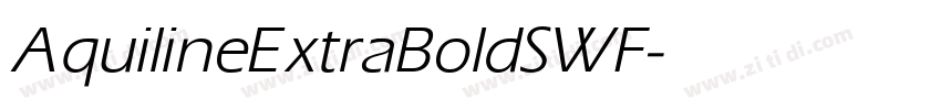 AquilineExtraBoldSWF字体转换
