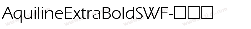 AquilineExtraBoldSWF字体转换
