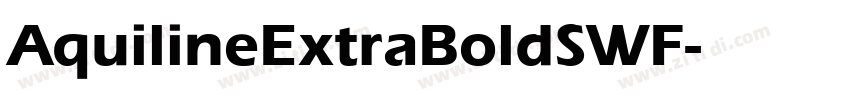 AquilineExtraBoldSWF字体转换