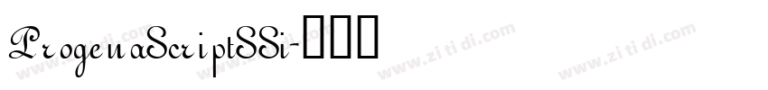 ProgenaScriptSSi字体转换